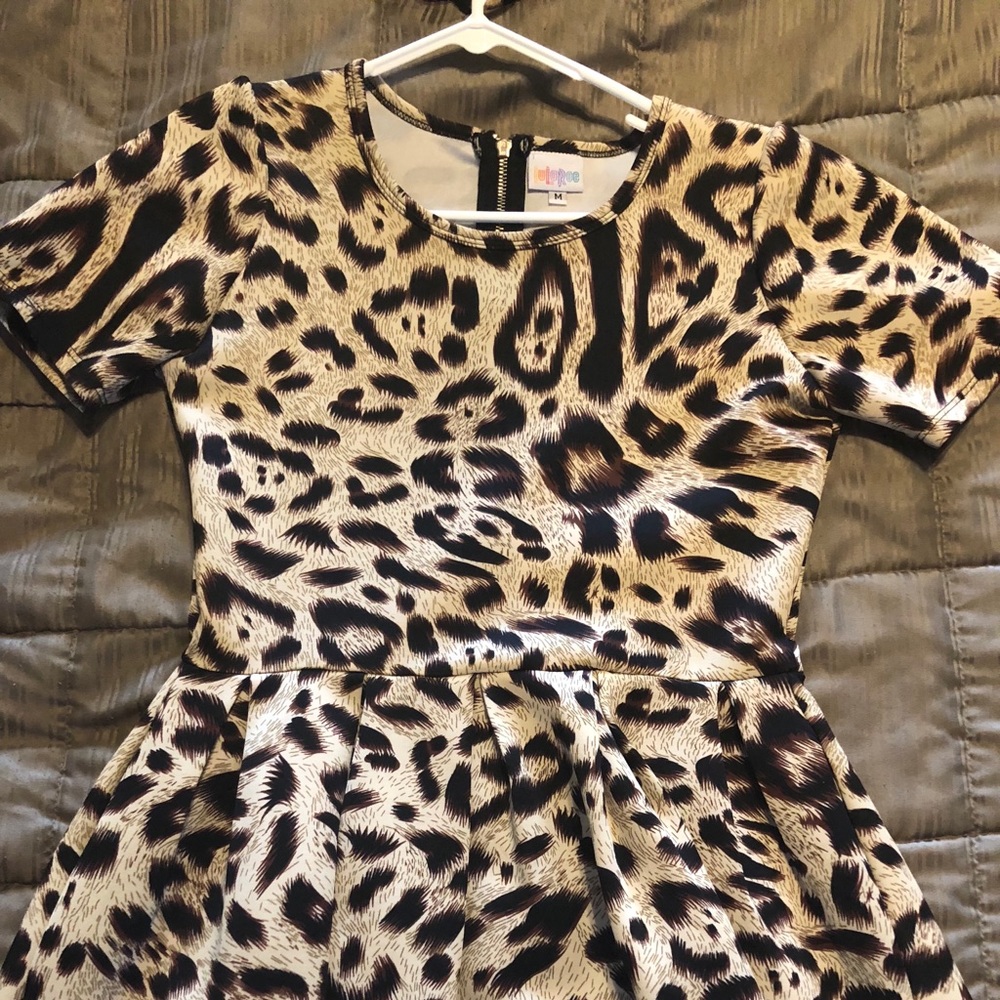 Unicorn LuLaRoe Leopard Amelia Dress